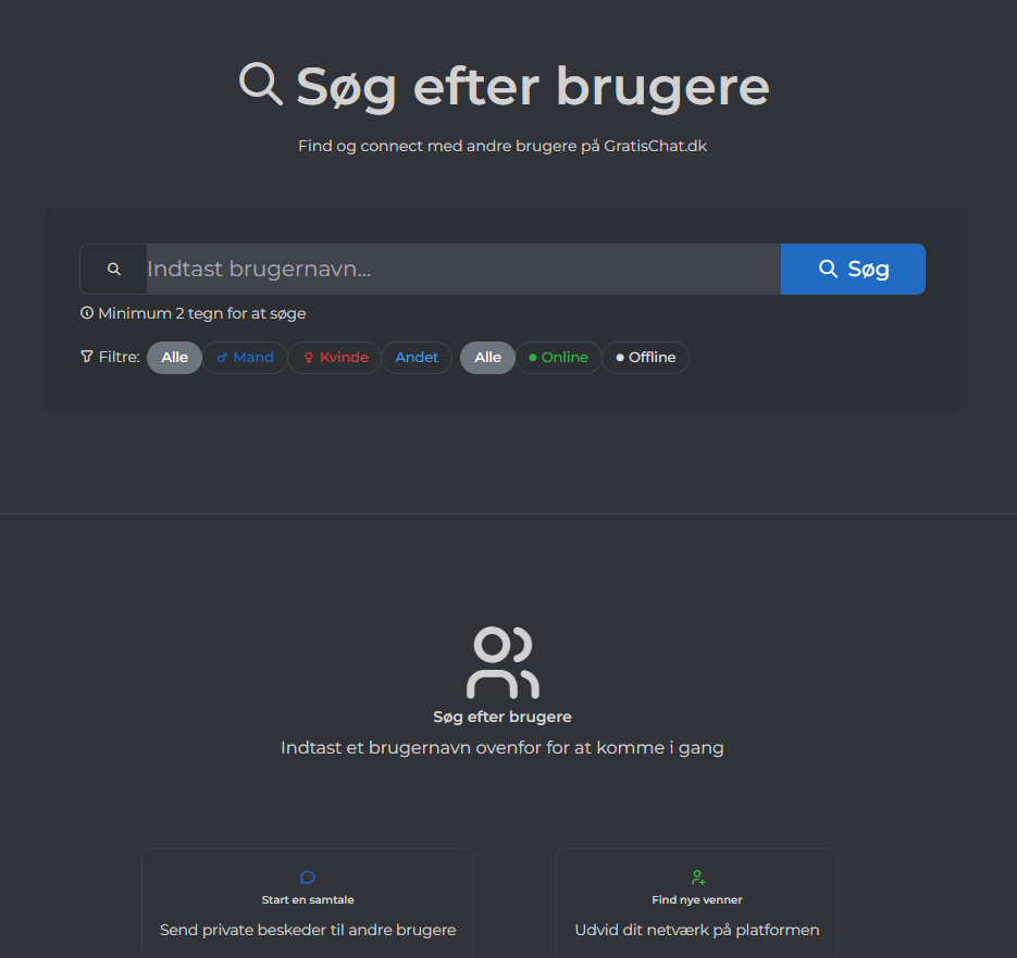 Ny Funktion - Søg Chatter