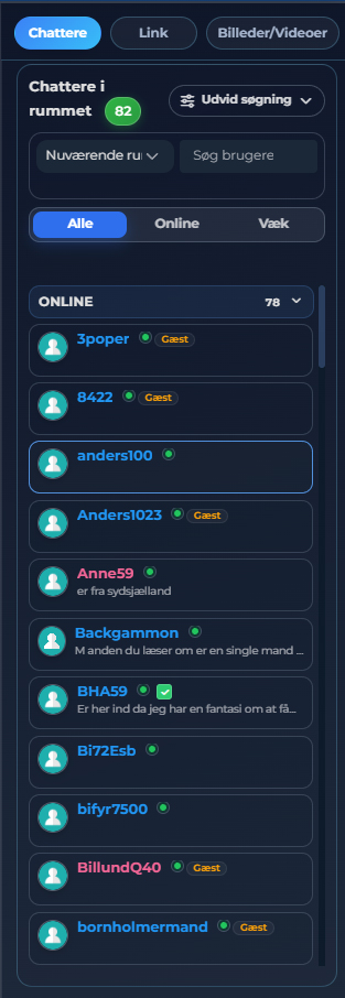 Ny Opdatering - Brugerlisten