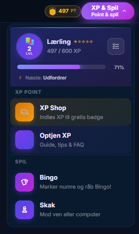Ny Opdatering - XP Shop - XP Point System